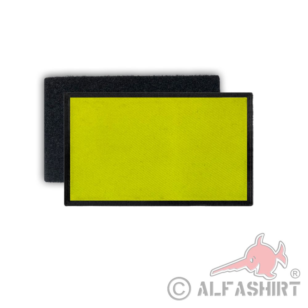 Neon patch yellow color signal color Velcro fleece 75x45mm # 35919