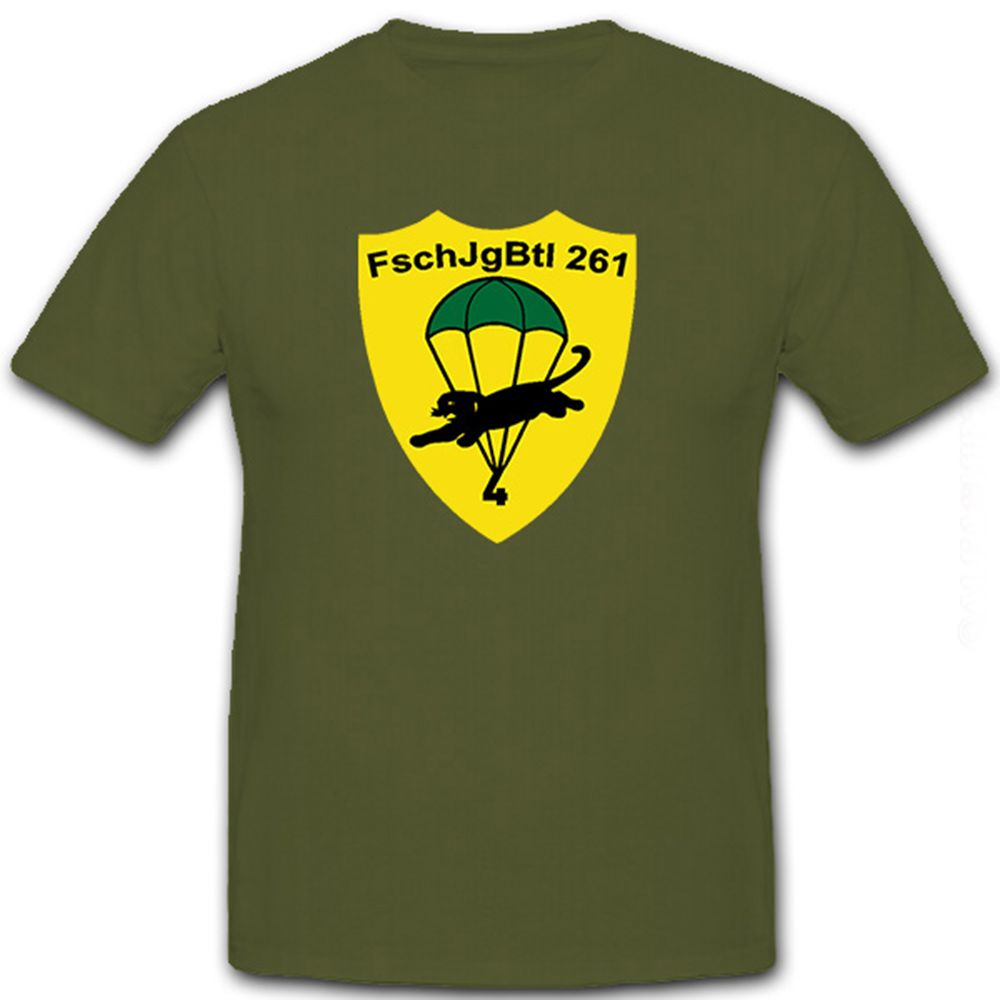 FschJgBtl 261 Fallschirmjäger Bataillon Bundeswehr Bw Wappen - T Shirt #8695