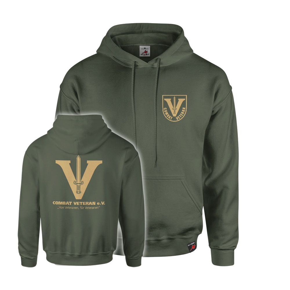 Hoodie Combat Veteran e.V. Service Time Overseas Deployment Camaraderie #47032