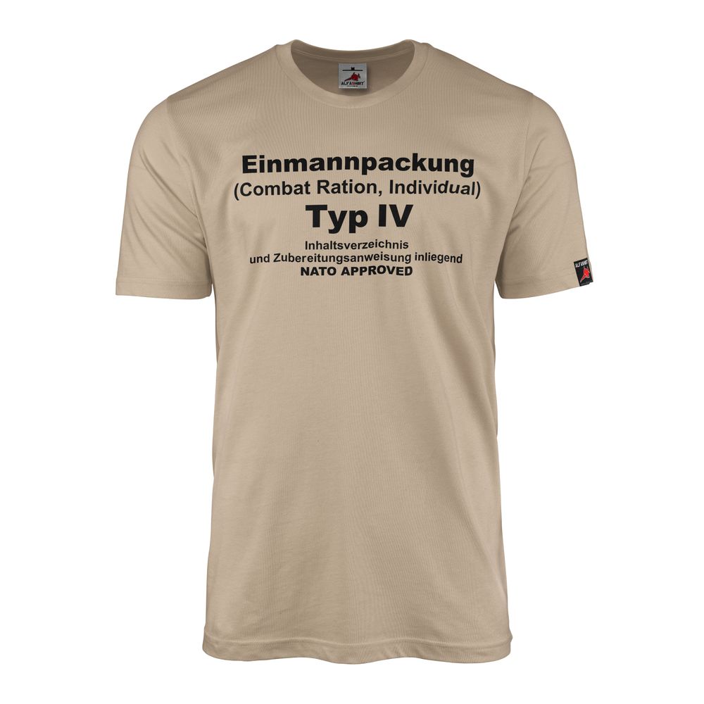 T-Shirt Einmannpackung Typ4 Epa Bundeswehr Militär Nahrung Armeeration #46848