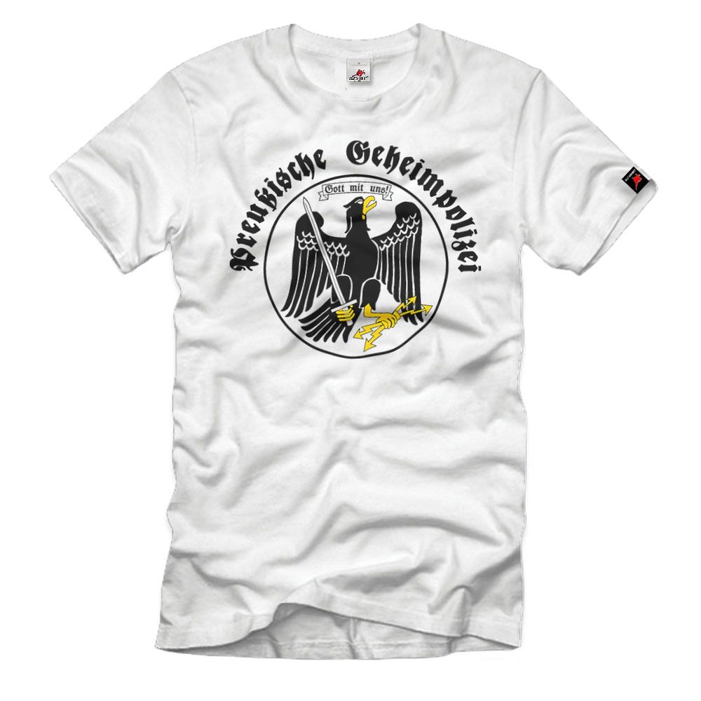 Preußische Geheimpolizei Preußen Polizei Geheim Wappen T-Shirt#33445