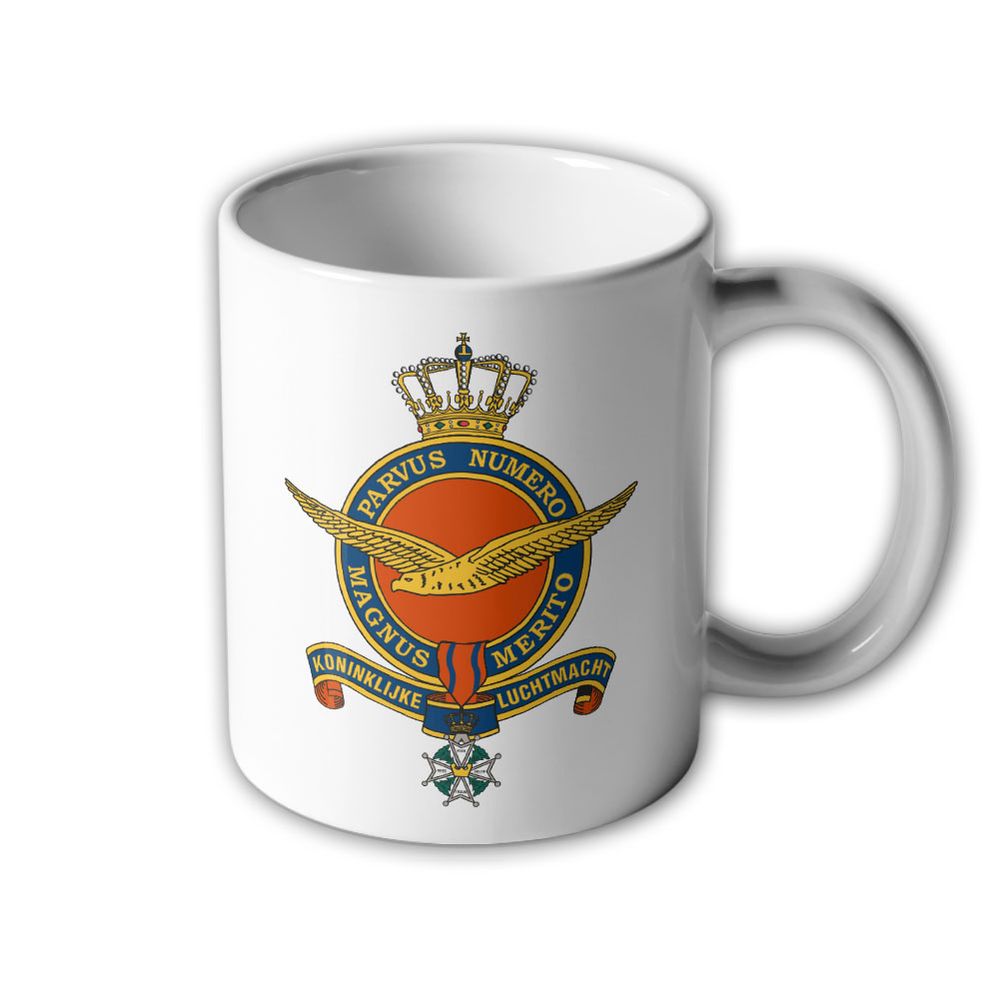 Tasse Koninklijke Luchtmacht Luftwaffe Nederlande Holland Abzeichen #33016