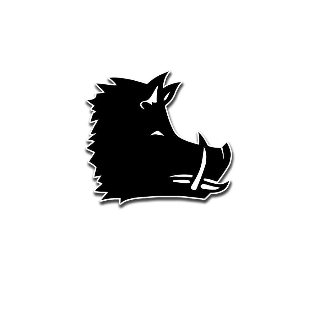 Wild boar boar wild sow head hunter forester sticker 10x9cm each # A5327