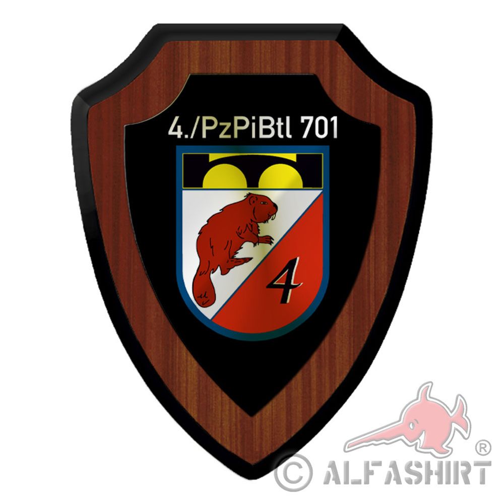 Wappenschild 4 Kompanie PzPiBtl 701 Panzerpionierbataillon #44623