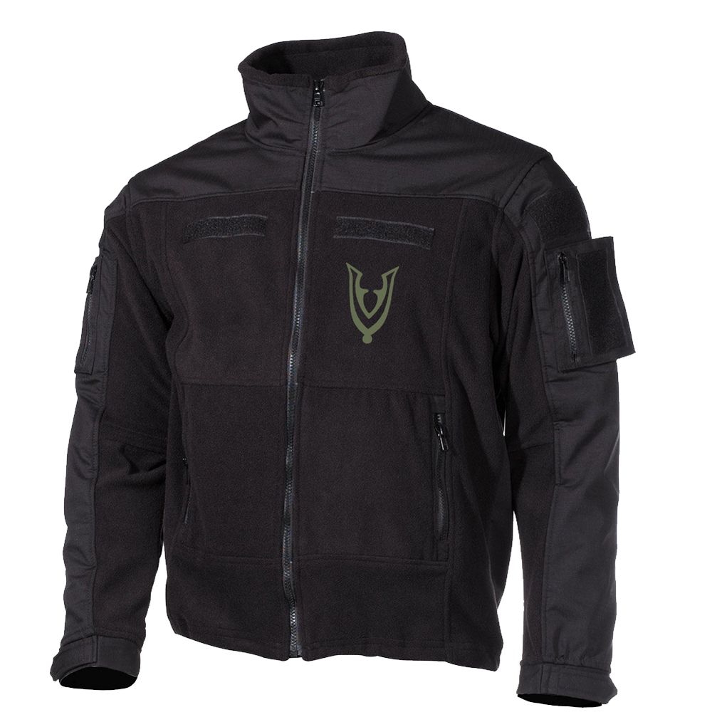 Veteraan Embroidered Fleece Jacket Olive Netherlands Military Kingdom NLD #47383