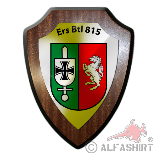 Heraldic shield ErsBtl 815 Replacement battalion Menden Defense Command 344 # 31032
