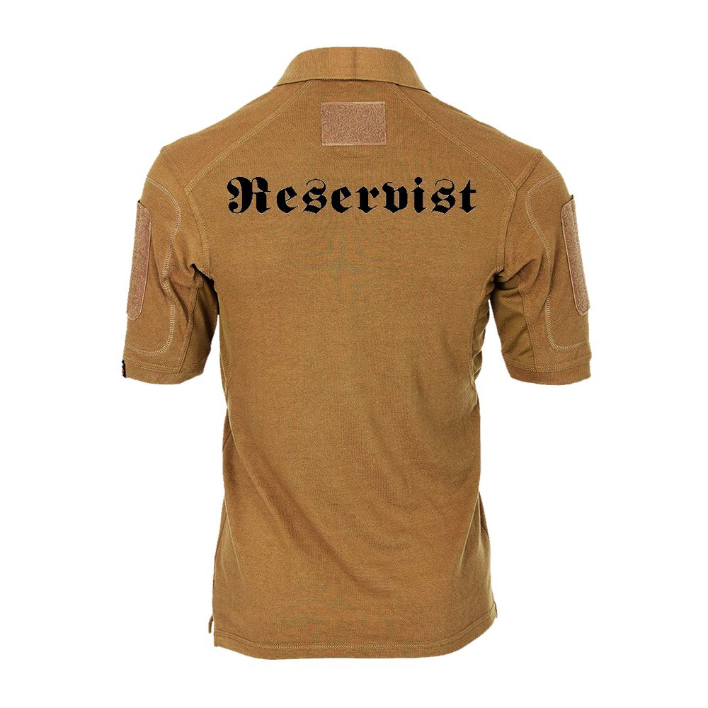 Tactical Poloshirt Alfa Reservist Balkenkreuz Reserve Einheit Soldat BW #19431 Tactical Poloshirt Alfa Reservist Balkenkreuz Reserve Einheit Soldat BW #19431