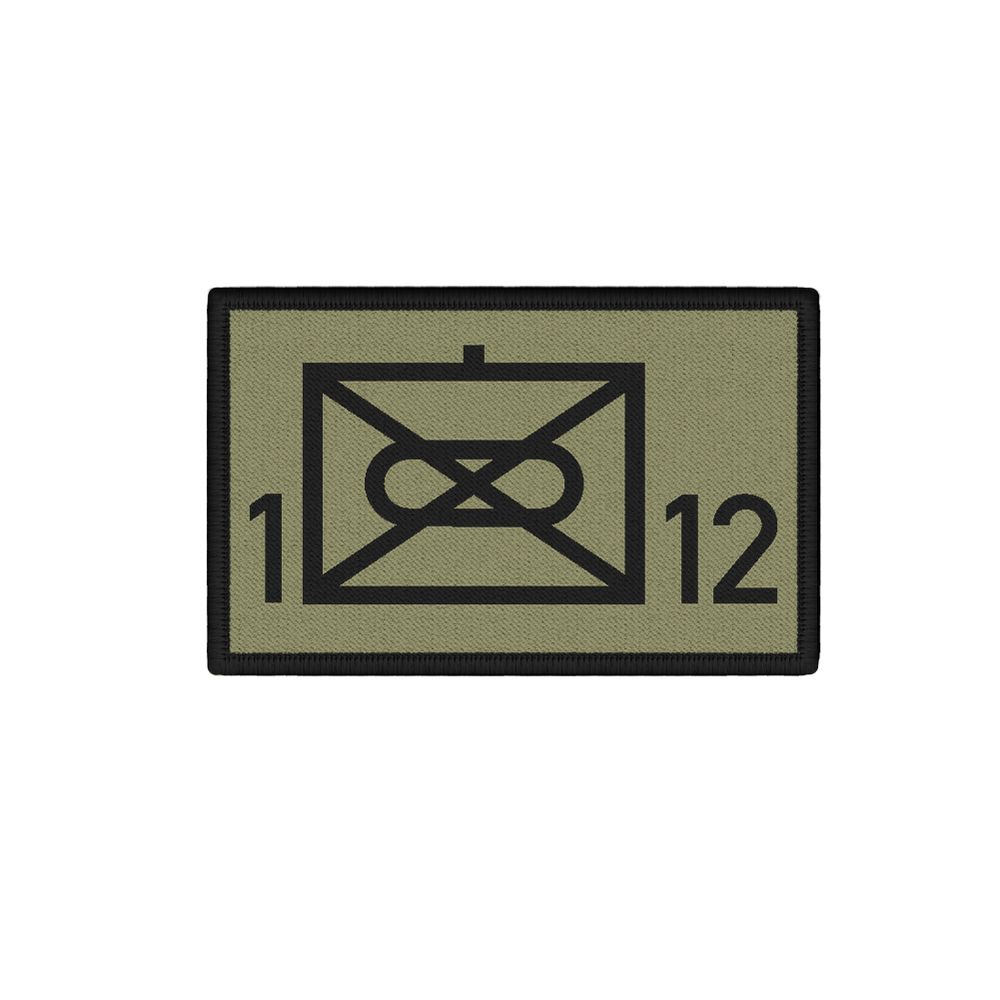 Patch Panzergrenadierbataillon 12 Taktisches Zeichen 7,5 x 4,5 #35402