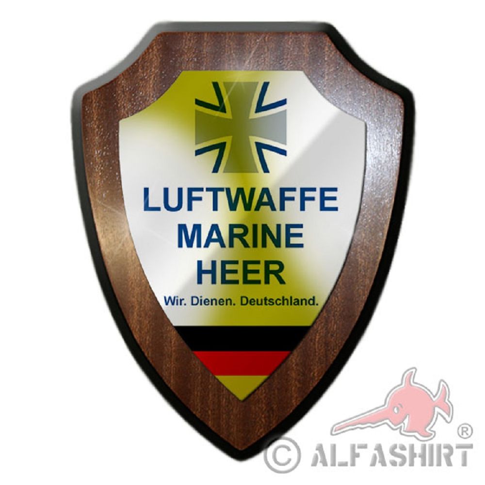 Bundeswehr Luftwaffe Marine Heer Deutschland Armee Reservist Wappenschild#19919