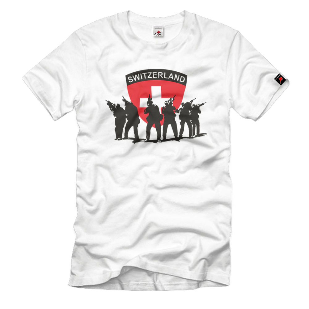 Switzerland Swiss Army Military Soldiers Crest Badge T Shirt #3738