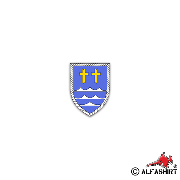 Sticker 11 Panzer Grenadier Division PzGrenDiv Army Crest 5x7cm A2704