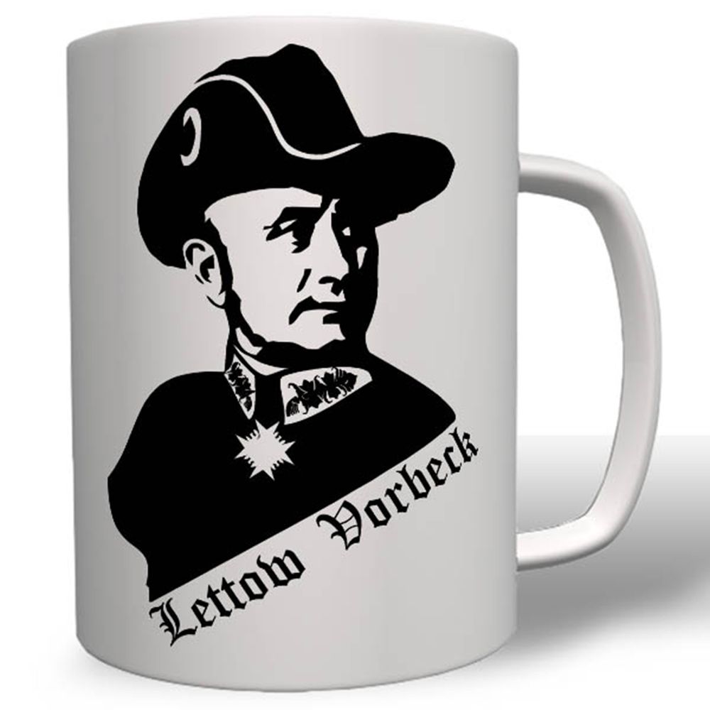 Paul Lettow-Vorbeck Offizier General Deutsch-Ostafrika Tasse Becher #16690