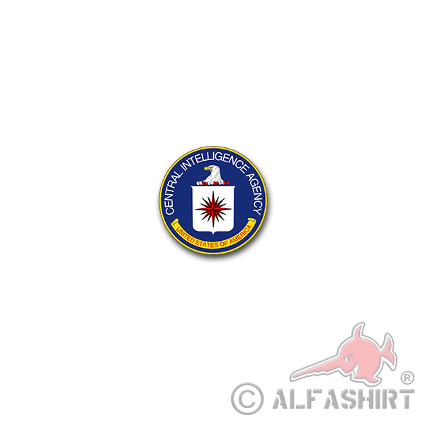 Sticker CIA Central Intelligence Agency Foreign Secret 7x7cm A3120