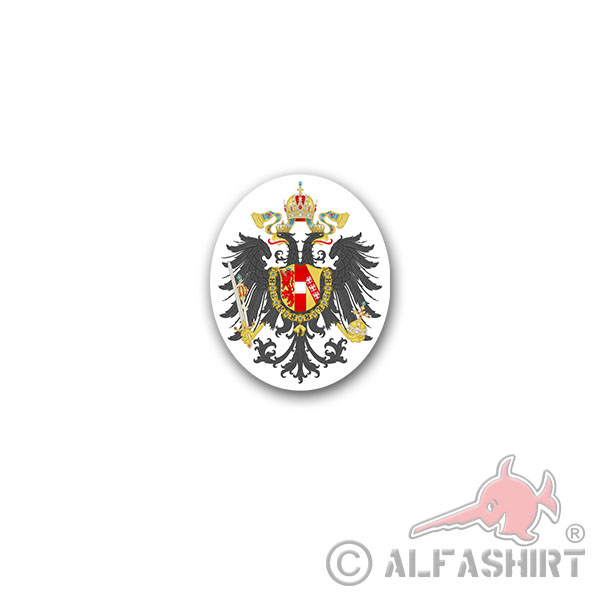 Sticker Kaisertum Austria Vienna German Empire Coat of Arms 6x7cm A3173