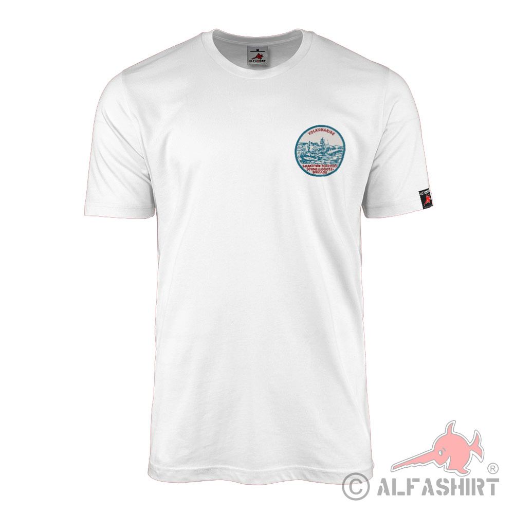 T-Shirt weiß Volksmarine 3 Kompanie Schnellbootsbrigarde NVA Volksarmee #42692