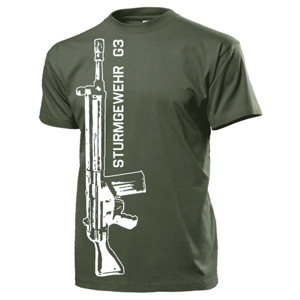 Sturmgewehr G3 Bundeswehr Gewehr Männer Waffe Deko Militär - T Shirt #14781