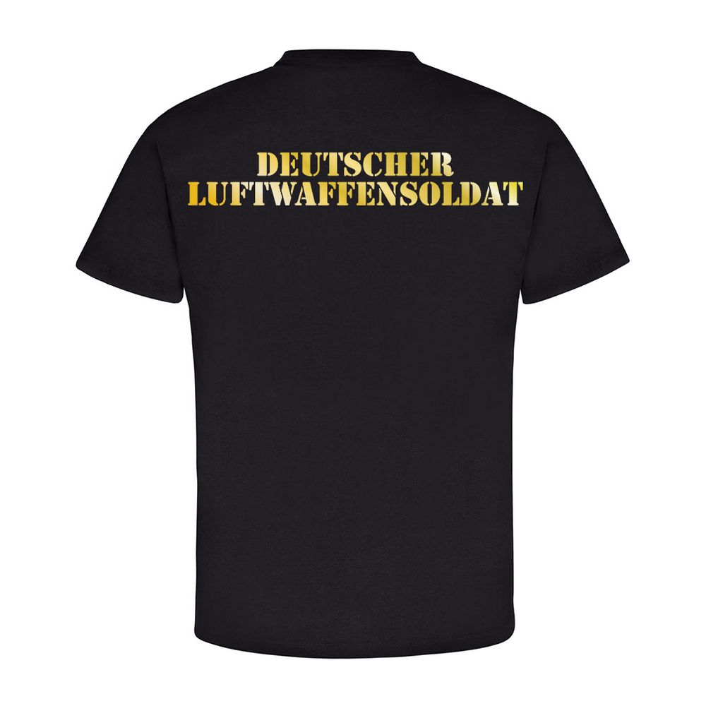 deutscher Luftwaffensoldat Soldat Luftwaffe Schiffchen Skull - T Shirt #5609