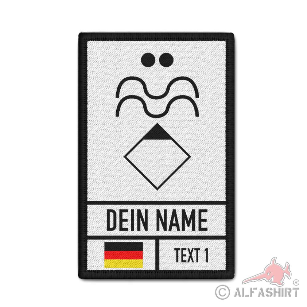 Patch Wasserrettung Gruppenführer personalisiert Feuerwehr Wasserwacht #44489