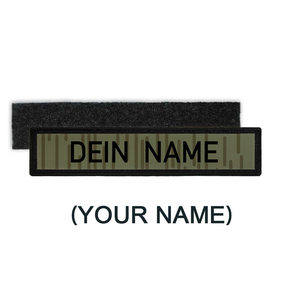 DDR NVA Namenschild Patch mit Namen Strichtarn Nationale Volksarmee #36365