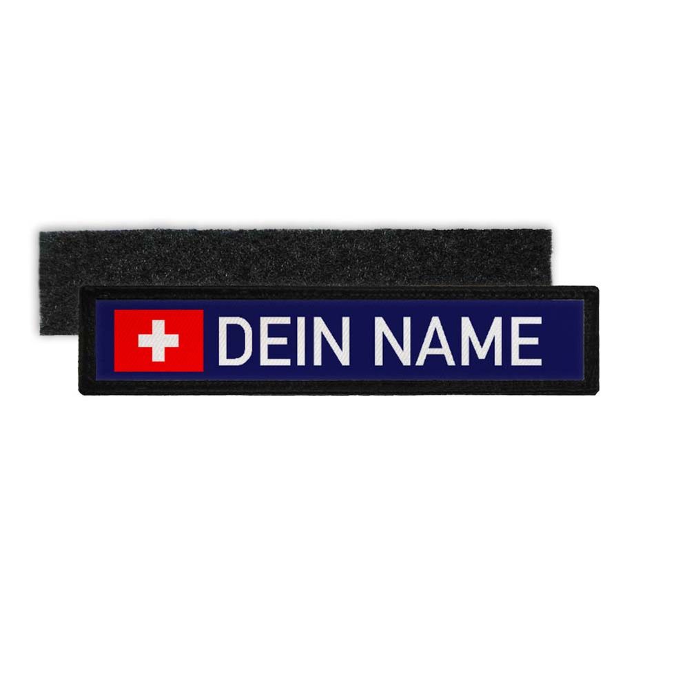 Dienst Namen-Schild Patch Feuerwehr Thw Rettungsdienst  Streifen #31684