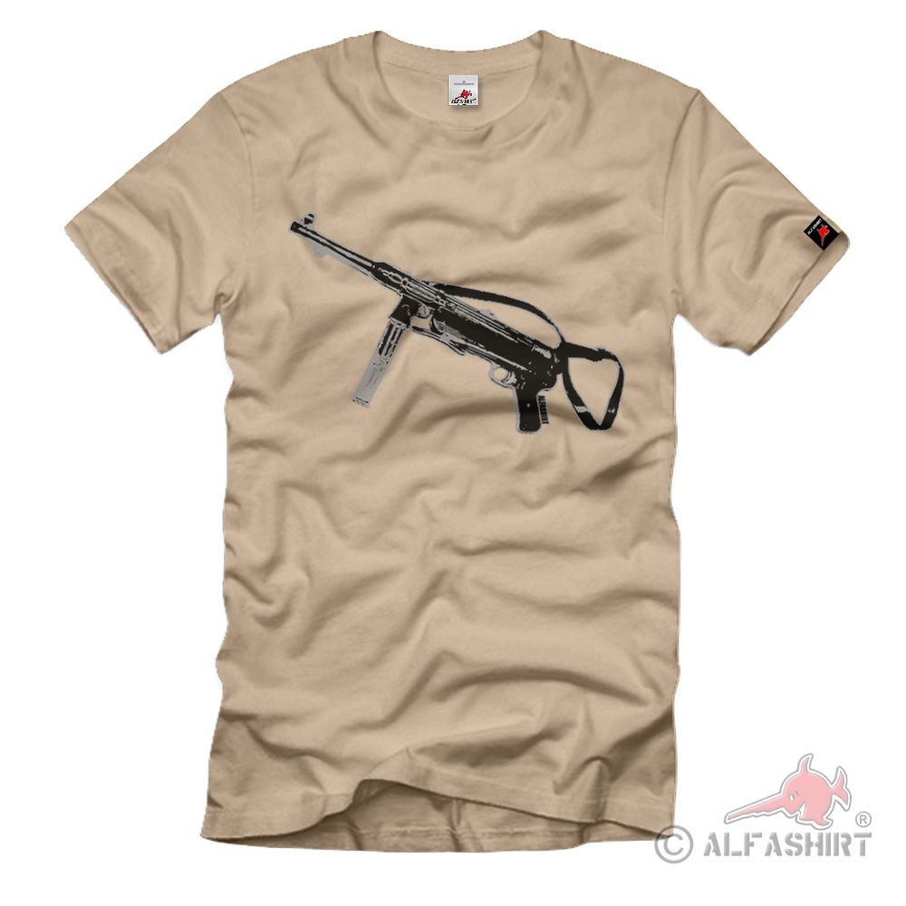 MP40 Maschinenpistole Wehrmacht Deko Schmeisser Waffe - T Shirt #38843