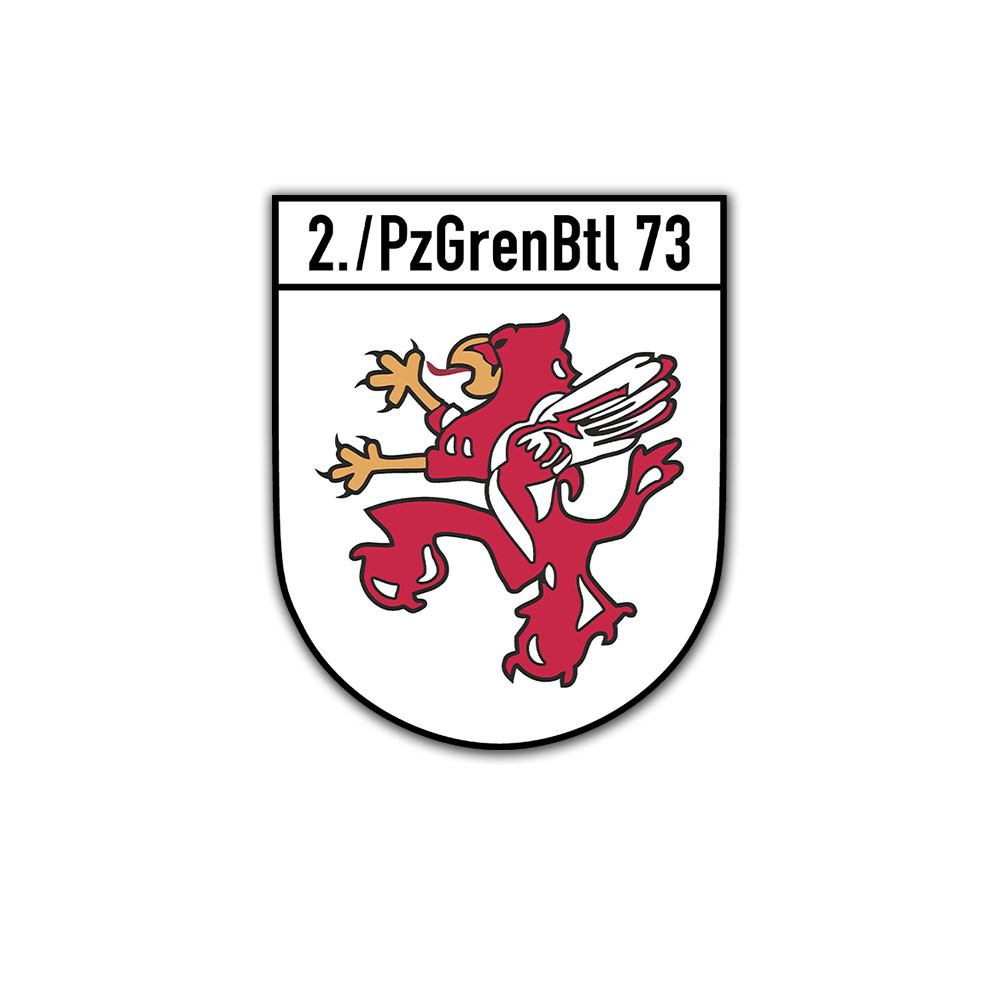 2 PzGrenBtl 73 Kompaniewappen Heer Panzergrenadierbrigade 7cm #A5654