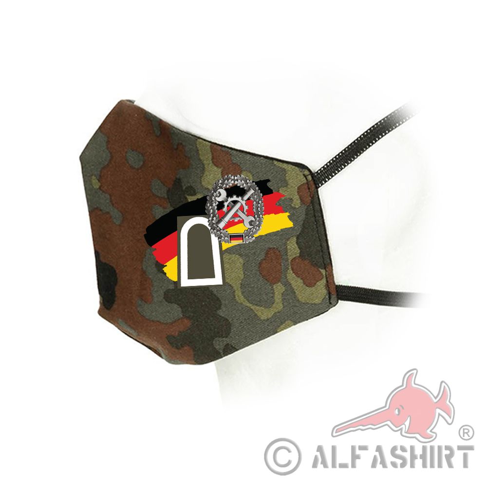 Flecktarn Mouth Mask Rank Military Type Bundeswehr BW Badge # 35953