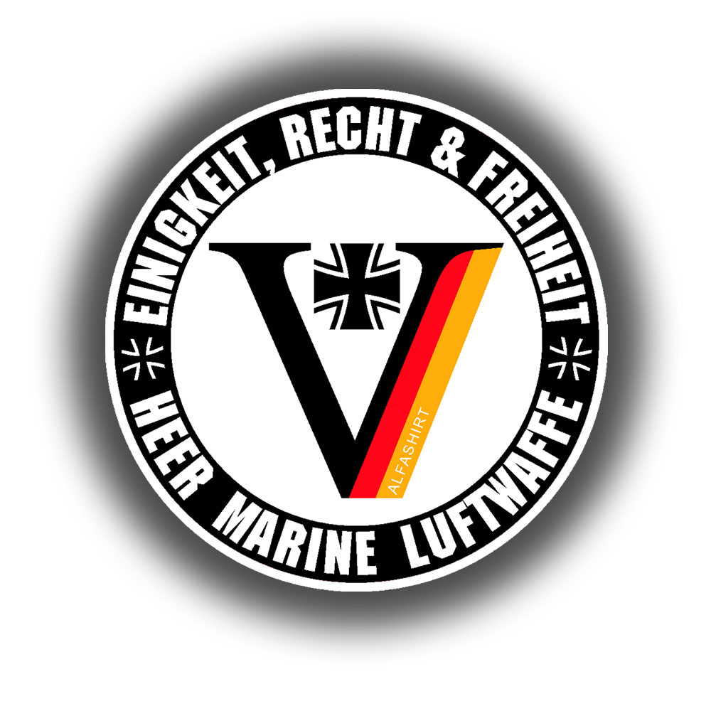 Aufkleber 5cm Einigkeit Recht Freiheit Heer Marine Luftwaffe Bundeswehr  #A6923