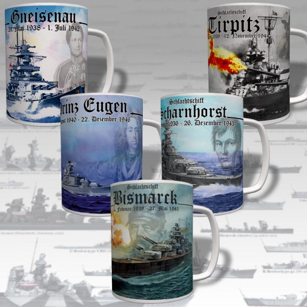 Schlachtschiff Set Super Sammler Sparset Wk Wh Einheit Wappen Abz - Tasse #16982