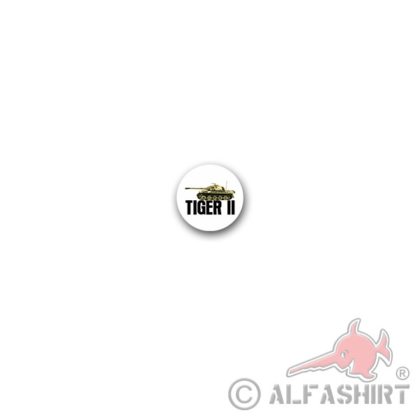 Tiger2 Decal Sticker Panzer Panzerkraftwagen IV WK2 Germany 7x7cm # A4017