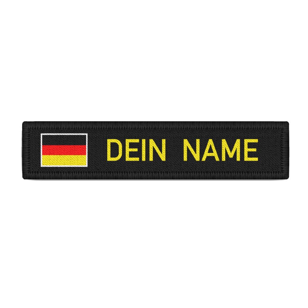 Patch GER DE Flagge Fahne Schrift Gelb Feuerwehr FF #47554
