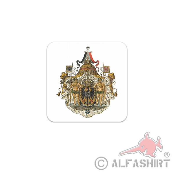 Sticker Imperial Emblem Weimar Republic Historic Emblem 7x7cm A3321