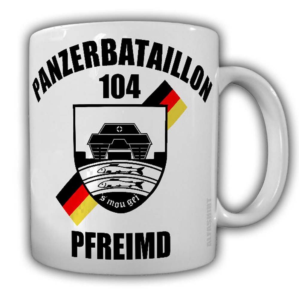 Tasse PzBtl 104 Panzerbataillon Leopard2 Bundeswehr Pfreimd Kompanie #24417