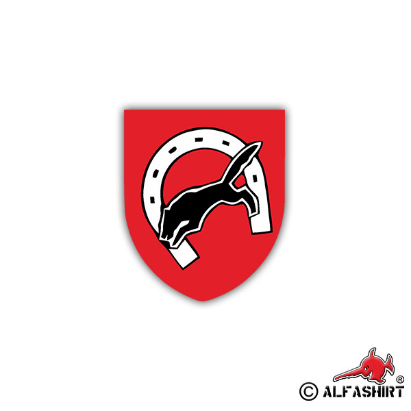 Sticker PzBtl 64 Coat of Arms Badge BW Tank Battalion 7x6cm A1236