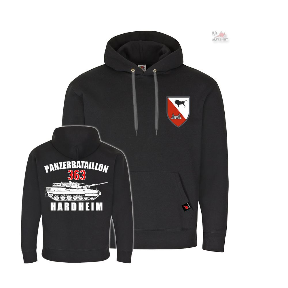 Hoodie Panzerbataillon 363 Hardheim PzBtl Leopard2 Bundeswehr pullover # 37358