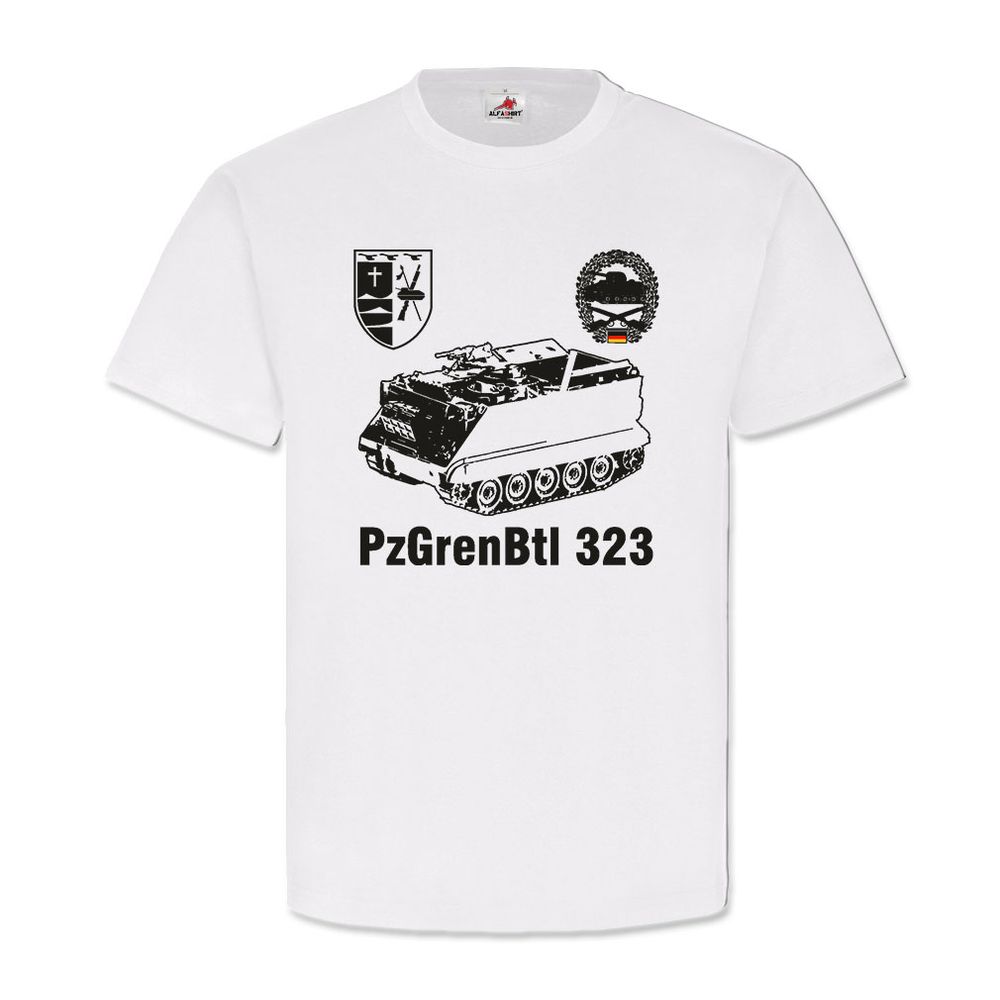 6tes PzGrenBtl 323 Wappen Barettabzeichen Bundeswehr - T Shirt #12788