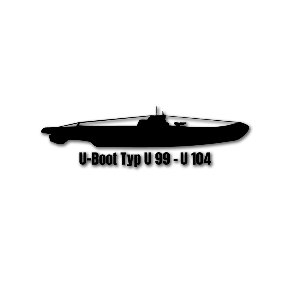 Wandtattoo U-Boot Typ U 99 - U104 U100 U101 U102 U103 II U-Flottille #A6190