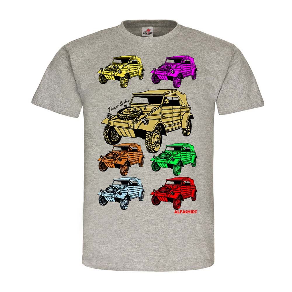 Kübelwagen Pop-Art Kübel Kdf Typ 82 Oldtimer 1943 Farben Hemd T-Shirt #24350