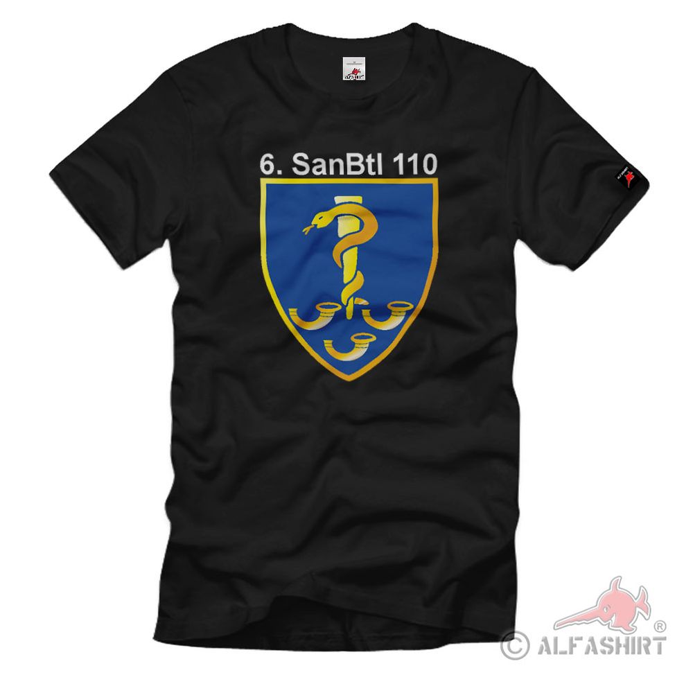 6 SanBtl 110 Bundeswehr Medical Service Battalion Blank Unit T-Shirt # 40216