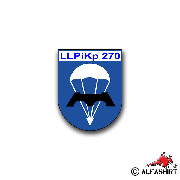 Aufkleber/Sticker Luftlandepionierkompanie 270 Seedorf LLPiKp FschJg 6x7cm A856