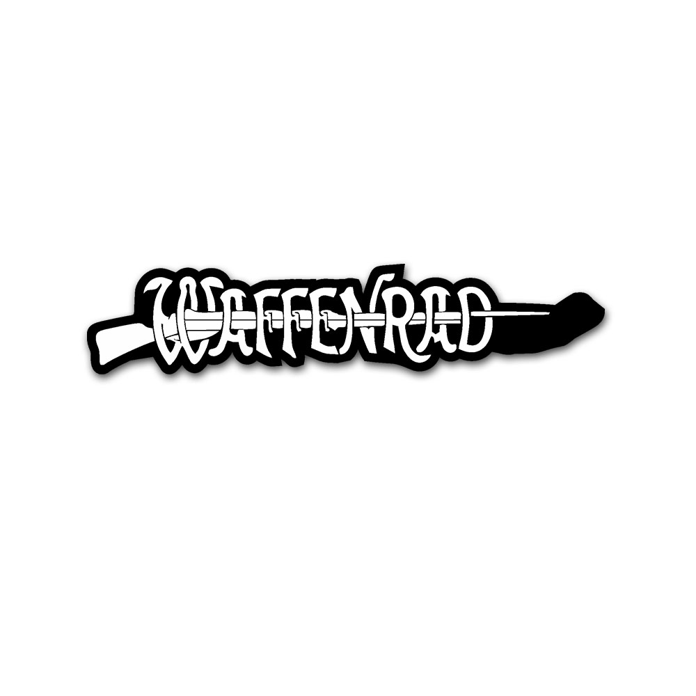 Aufkleber/Sticker Waffenrad Fahrrad Zivil Militärfahrrad Logo 10x2cm A3049