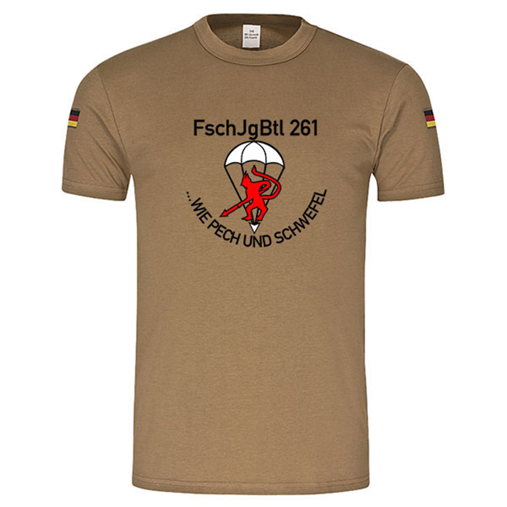 BW Tropen FschJgBtl261 Wie Pech und Schwefel Fallschirmjäger Wappen#14805