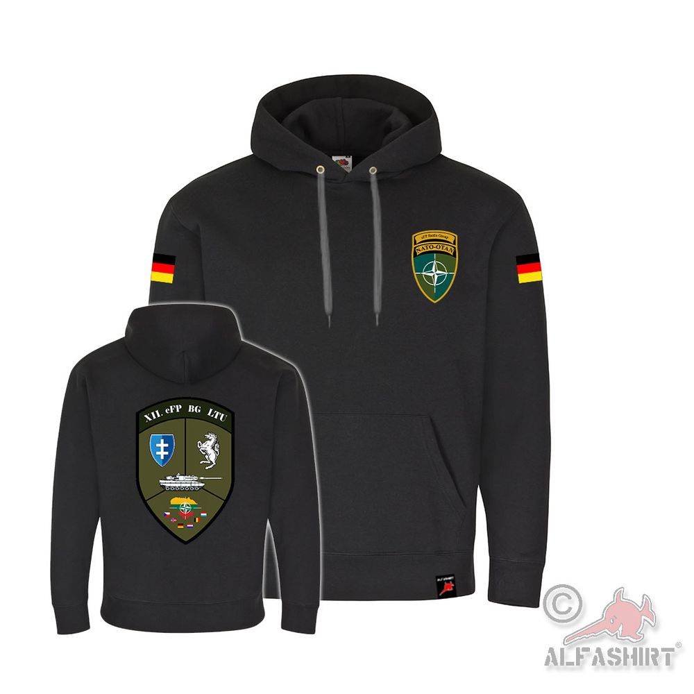 Hoodie 12 eFP BG LTU Nato Rotation Lithuania Leopard 2 NRW #40927