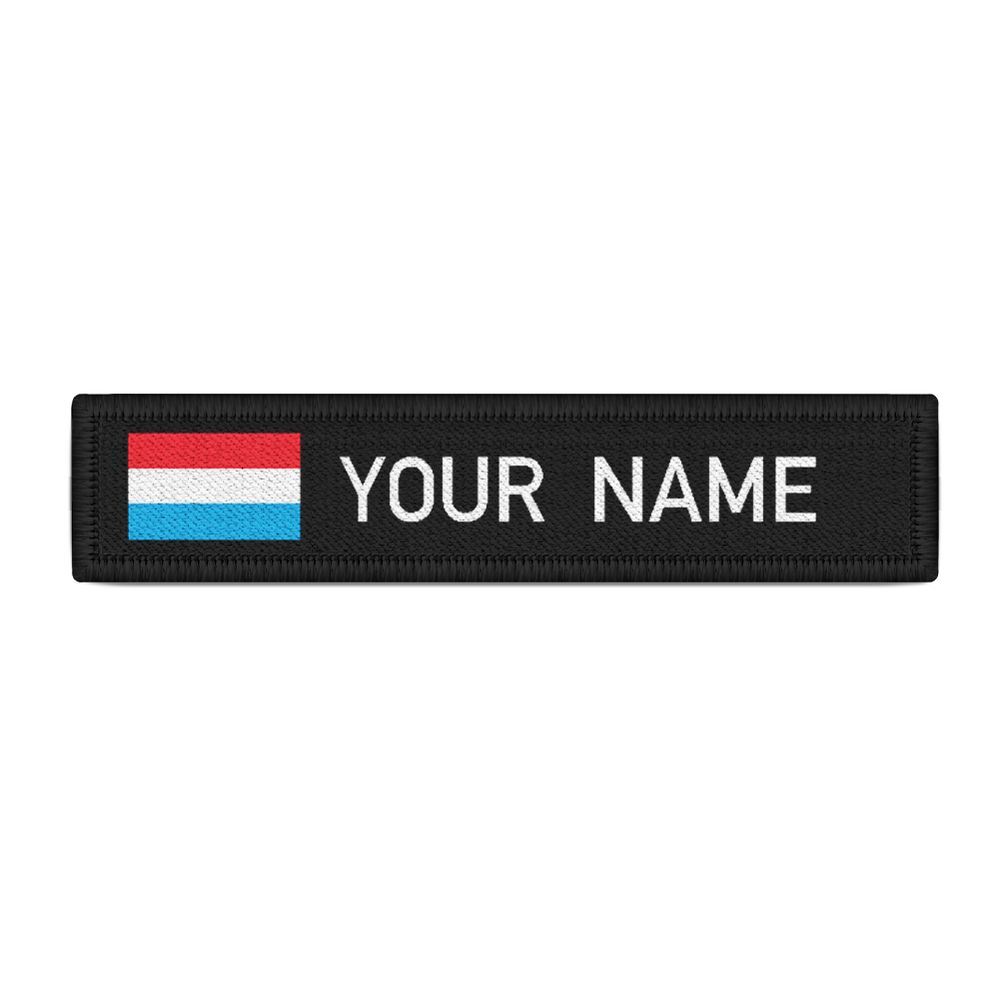 Namenspatch Luxemburg Schwarz Name Patch Landesflagge Land #36366