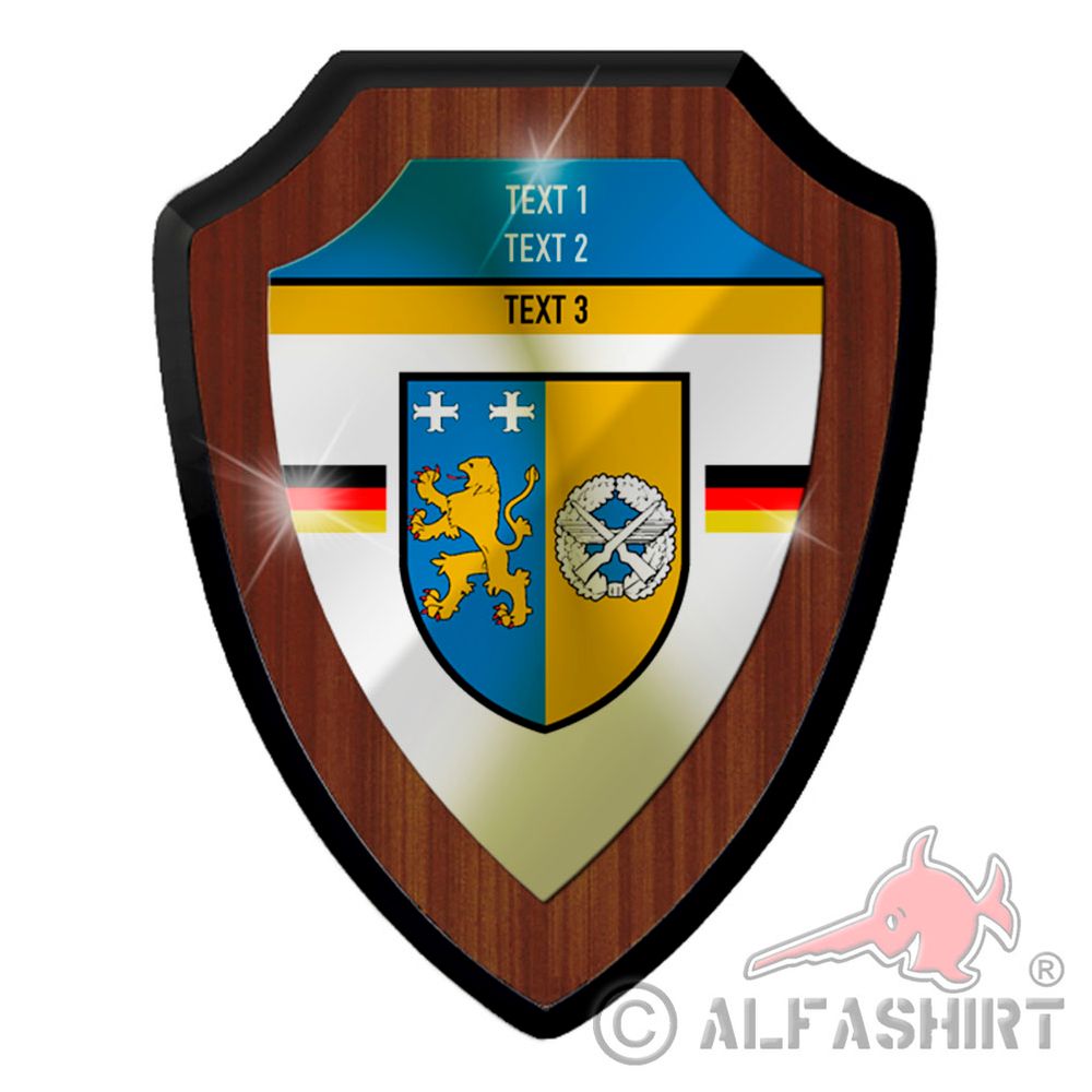 Wappenschild ObjSRgtLw Schortens personalisierbar Dienstzeit #40076
