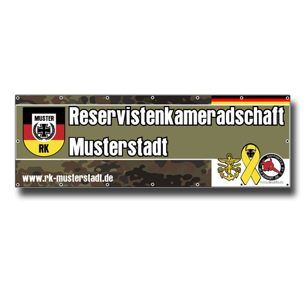 RK Banner Reservistenkameradschaft Bundeswehr Werbeplane Werbung 19015
