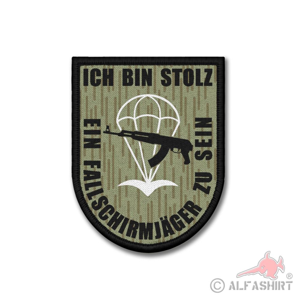 Patch Ich bin Stolz NVA Fallschirmjäger zu sein DDR Luftlande Volksarmee #40321