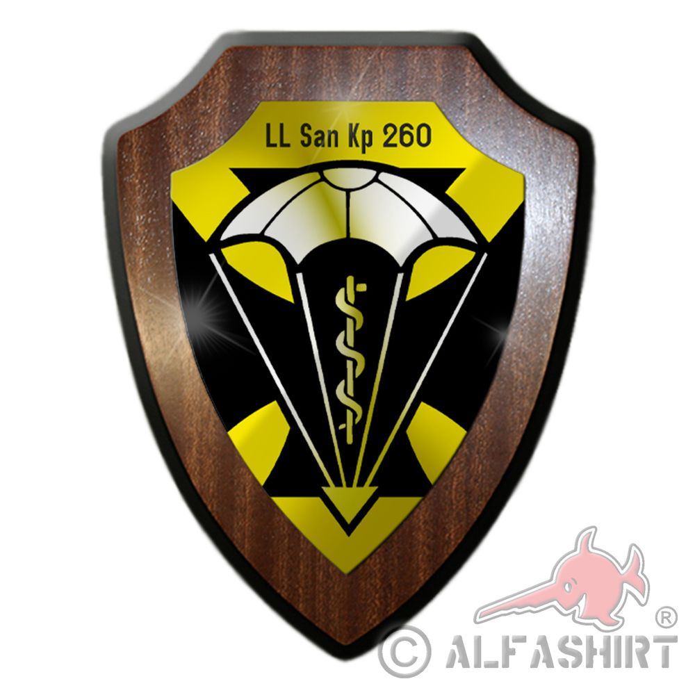 Heraldic shield LLSanKp 260 BW association badge Bundeswehr Luft Lande # 36980