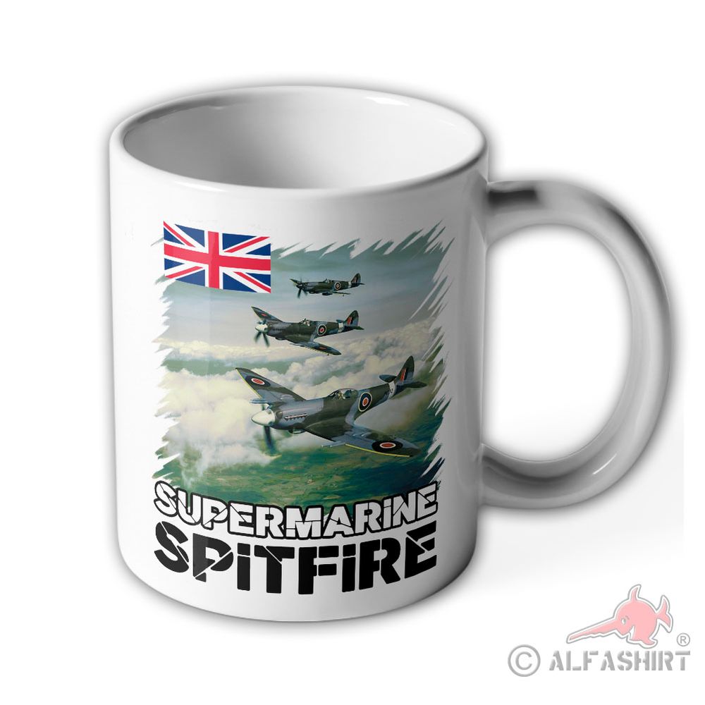 Tasse Supermarine Spitfire Flugzeuge Royal Air Force Luftschlacht England #40575