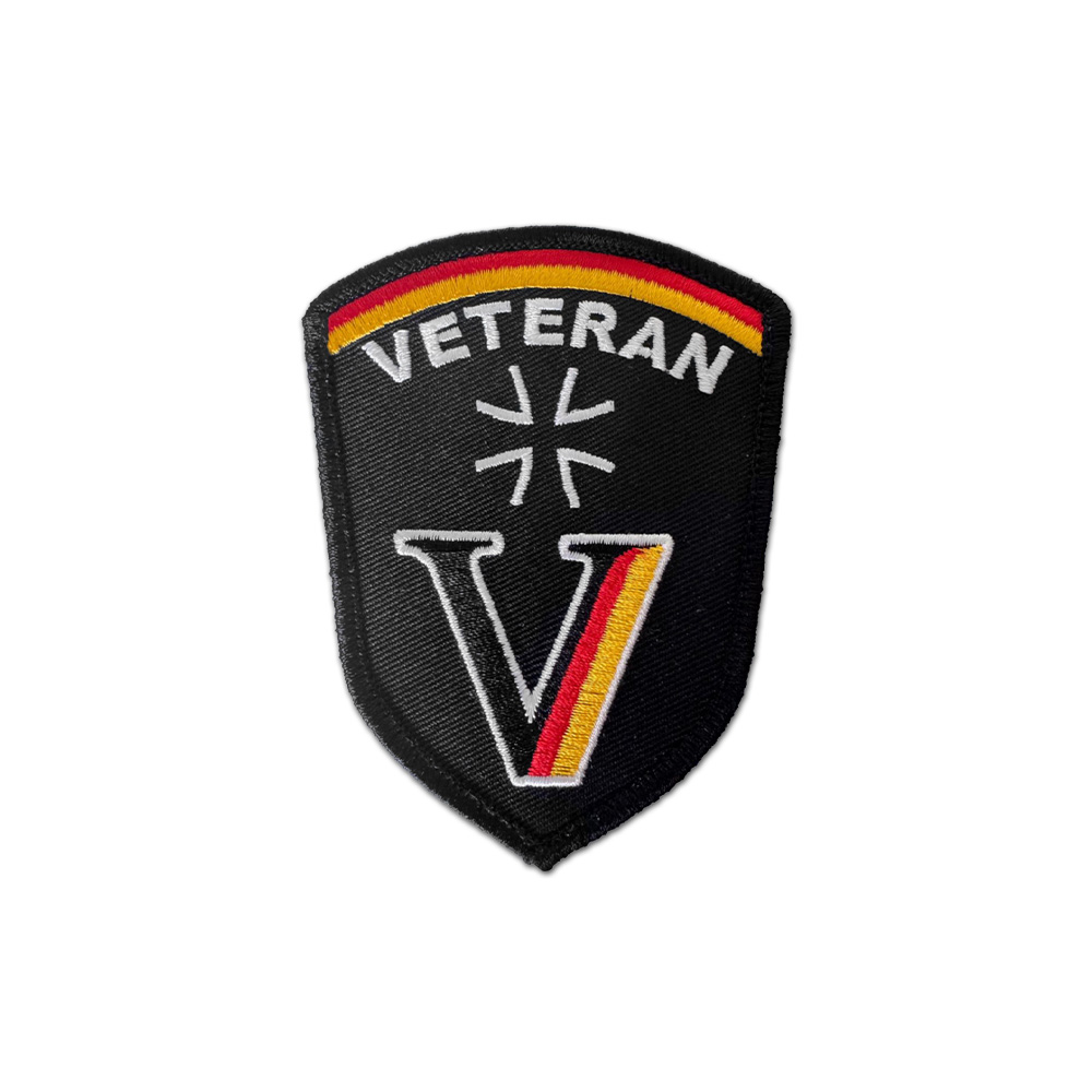 Gestickter Veteranen Patch Bundeswehr Deutschland Bw Soldat Einsatz Abzeichen 9x7cm #47615